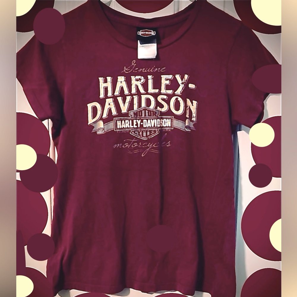 Harley-Davidson Magenta Tee with Logo